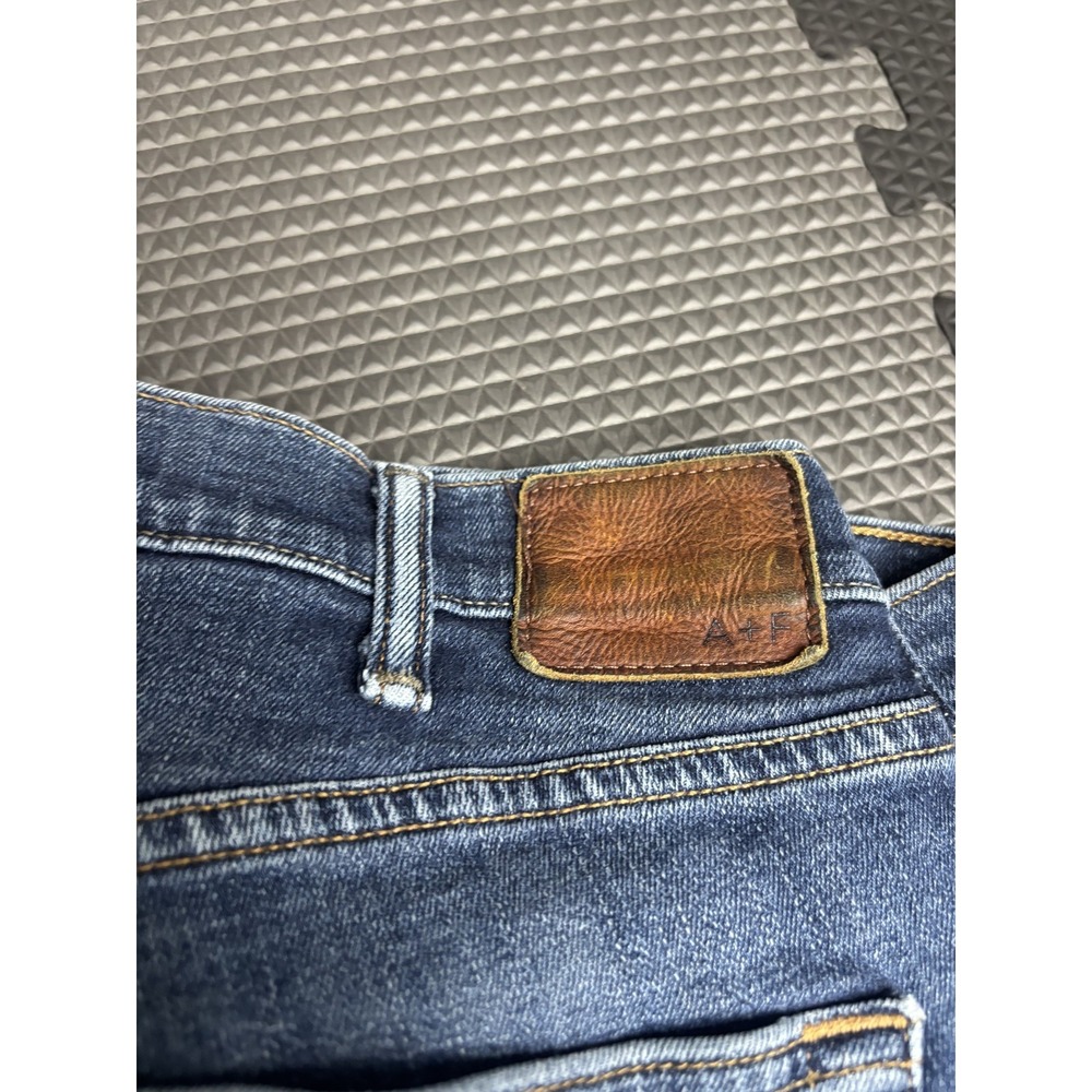 Abercrombie & Fitch Men's 36x32 Rustin Athletic Slim Jeans Medium Wash Stretch View 5